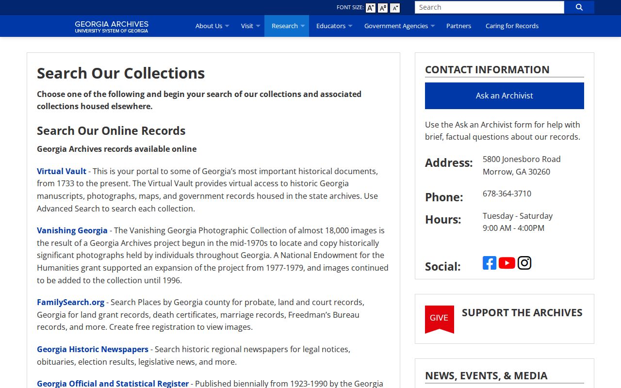 Johns Creek people directories Georgia Archives catalog